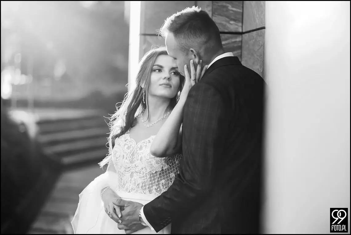 plener ślubny w Ogrodzie Botanicznym, zakochani w Krakowie, ślubna sesja zdjęciowa jesienią