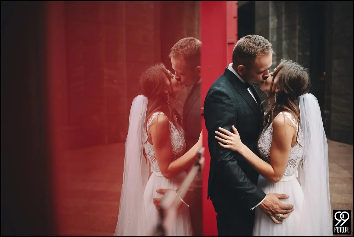 plener ślubny w Ogrodzie Botanicznym, zakochani w Krakowie, ślubna sesja zdjęciowa jesienią