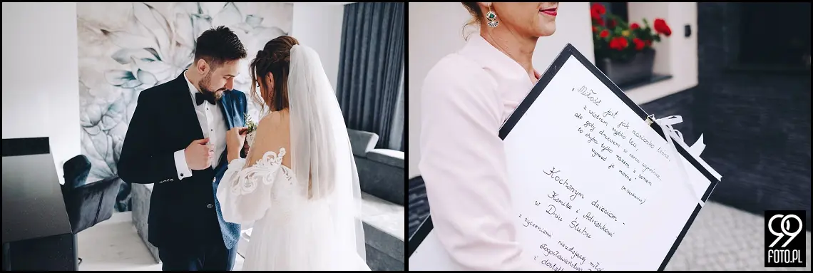 fotograf na wesele Rabka Zdrój, kościół św. Marii Magdaleny w Rabce, sala weselna Kabanos w Spytkowicach