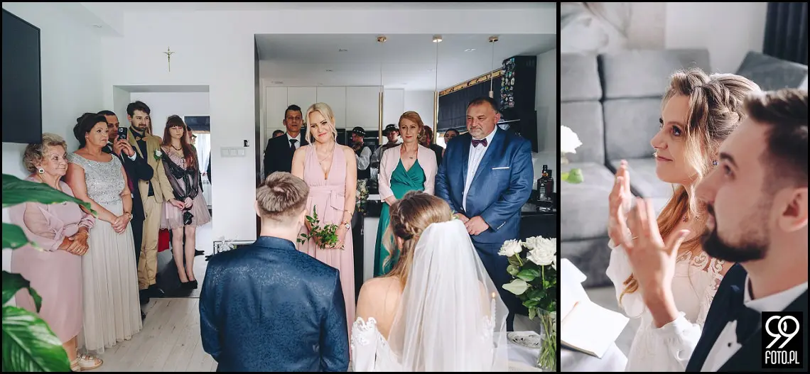 fotograf na wesele Rabka Zdrój, kościół św. Marii Magdaleny w Rabce, sala weselna Kabanos w Spytkowicach