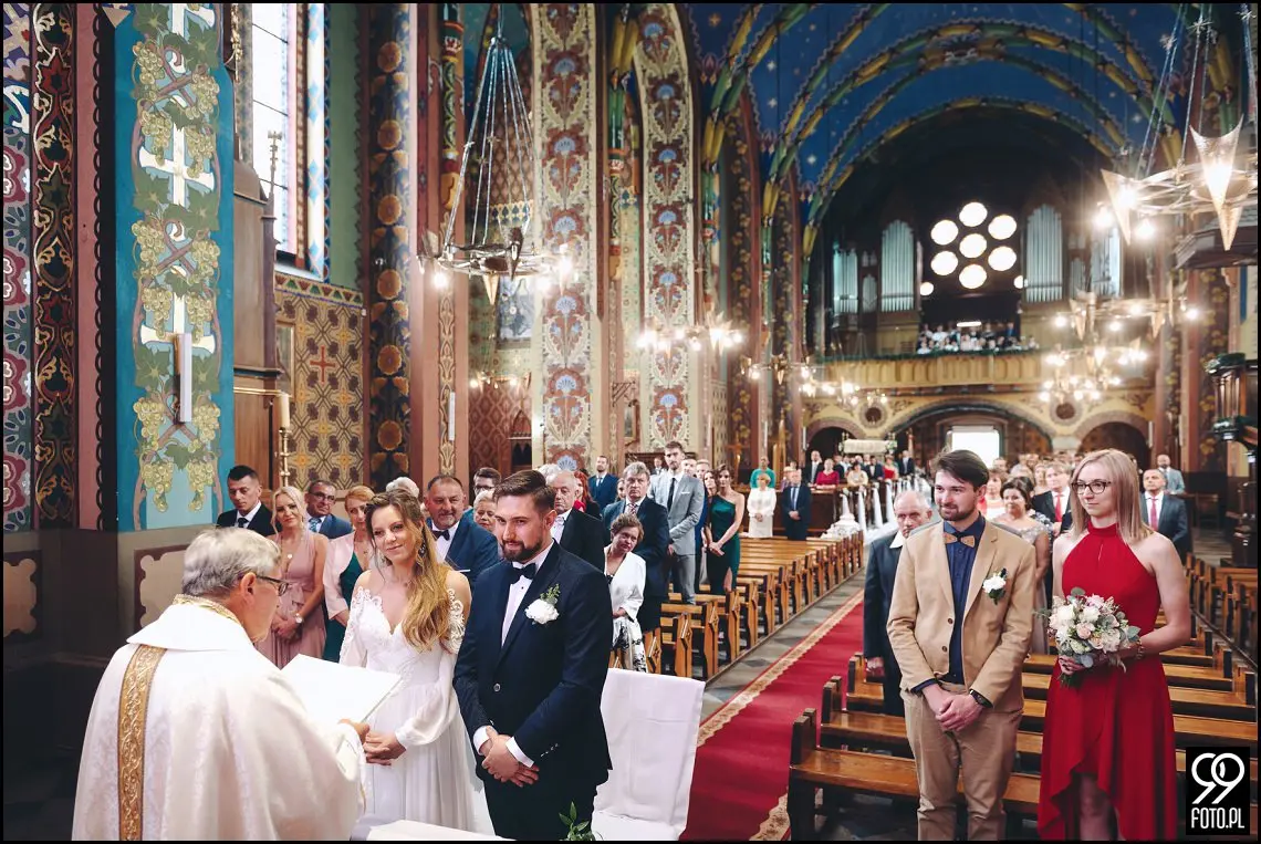 fotograf na wesele Rabka Zdrój, kościół św. Marii Magdaleny w Rabce, sala weselna Kabanos w Spytkowicach