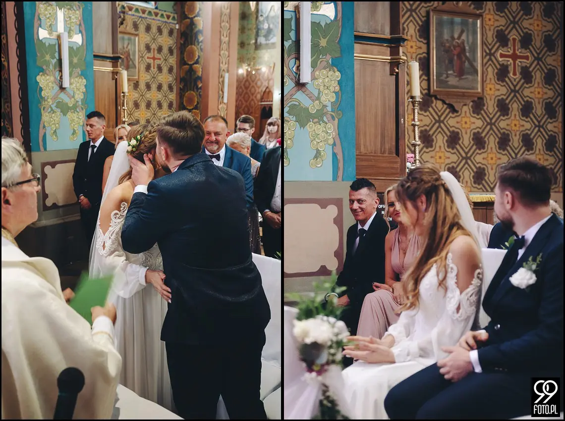 fotograf na wesele Rabka Zdrój, kościół św. Marii Magdaleny w Rabce, sala weselna Kabanos w Spytkowicach
