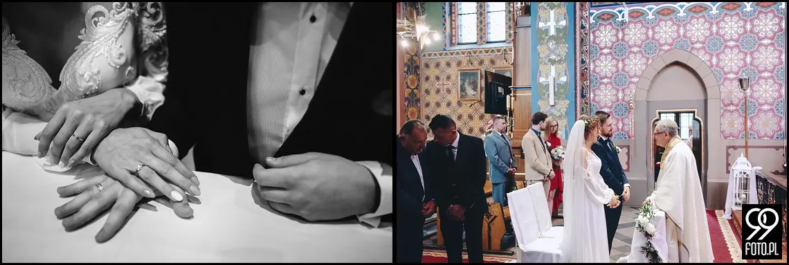 fotograf na wesele Rabka Zdrój, kościół św. Marii Magdaleny w Rabce, sala weselna Kabanos w Spytkowicach