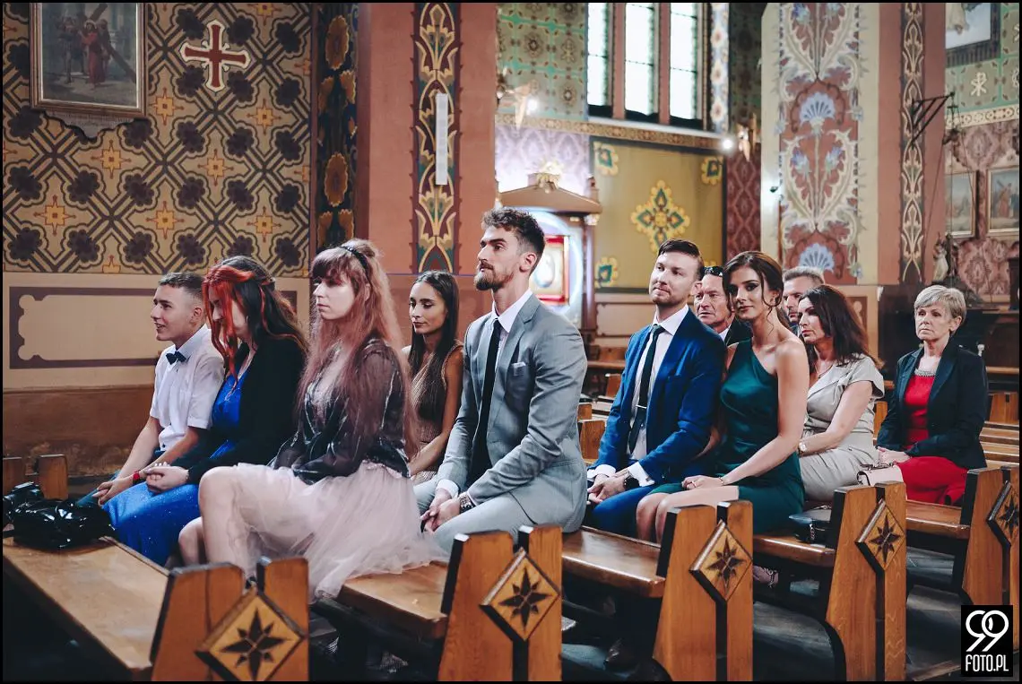 fotograf na wesele Rabka Zdrój, kościół św. Marii Magdaleny w Rabce, sala weselna Kabanos w Spytkowicach