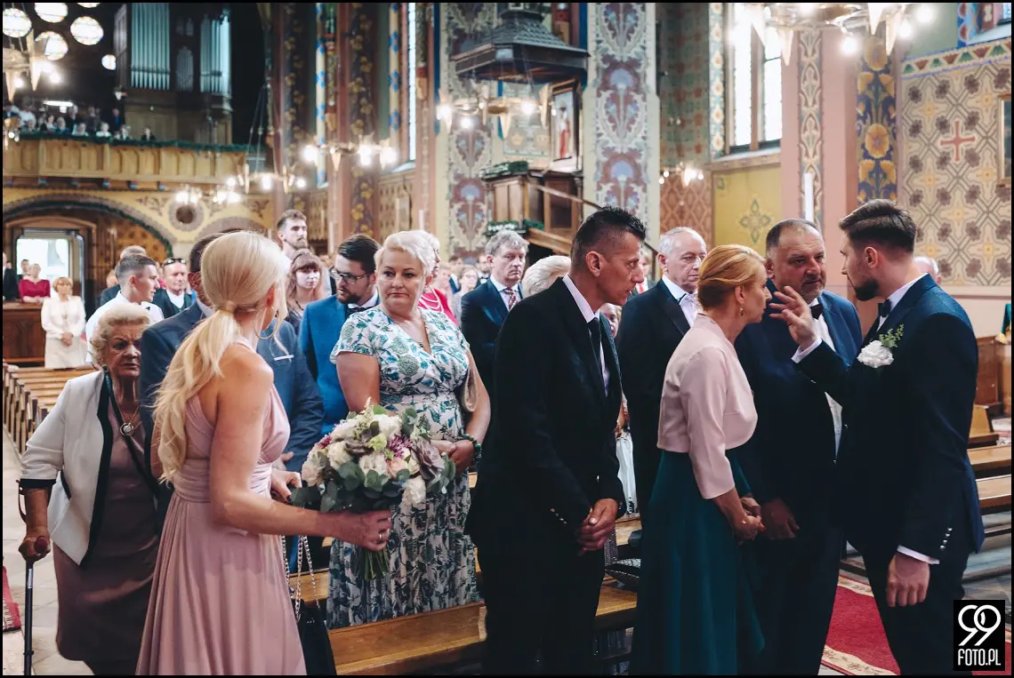 fotograf na wesele Rabka Zdrój, kościół św. Marii Magdaleny w Rabce, sala weselna Kabanos w Spytkowicach