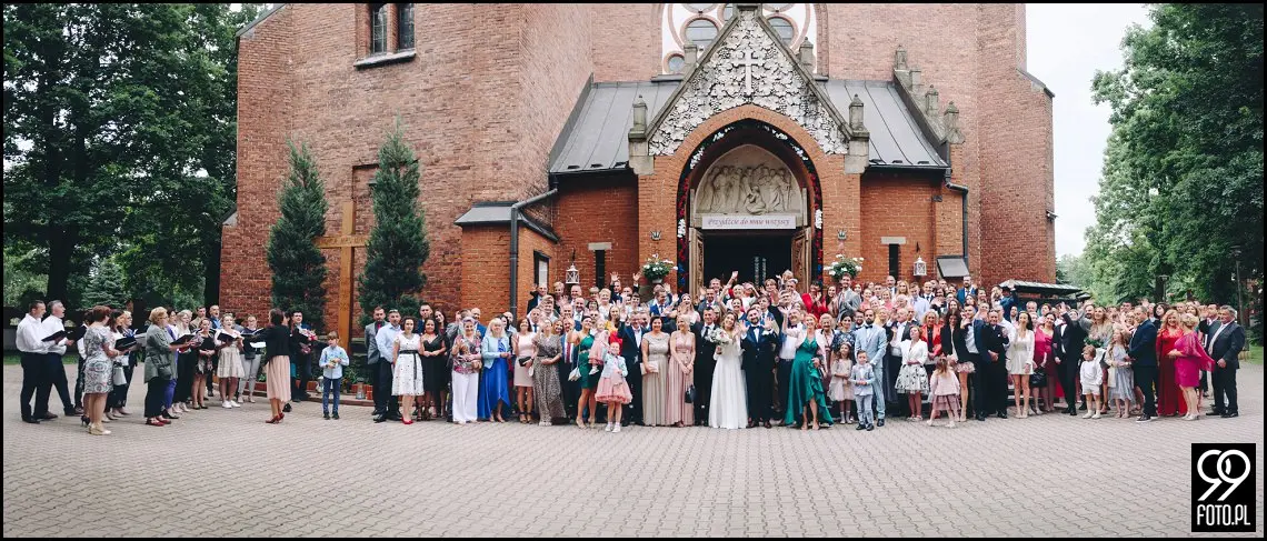 fotograf na wesele Rabka Zdrój, kościół św. Marii Magdaleny w Rabce, sala weselna Kabanos w Spytkowicach