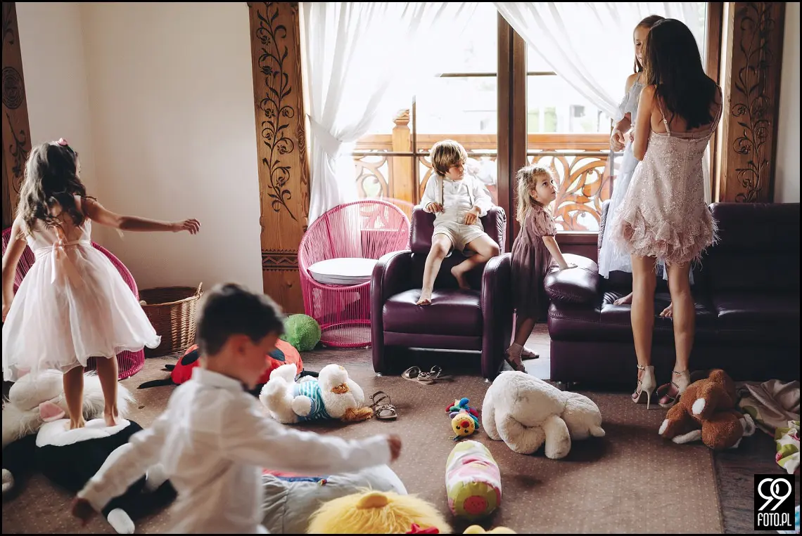 fotograf na wesele Rabka Zdrój, kościół św. Marii Magdaleny w Rabce, sala weselna Kabanos w Spytkowicach