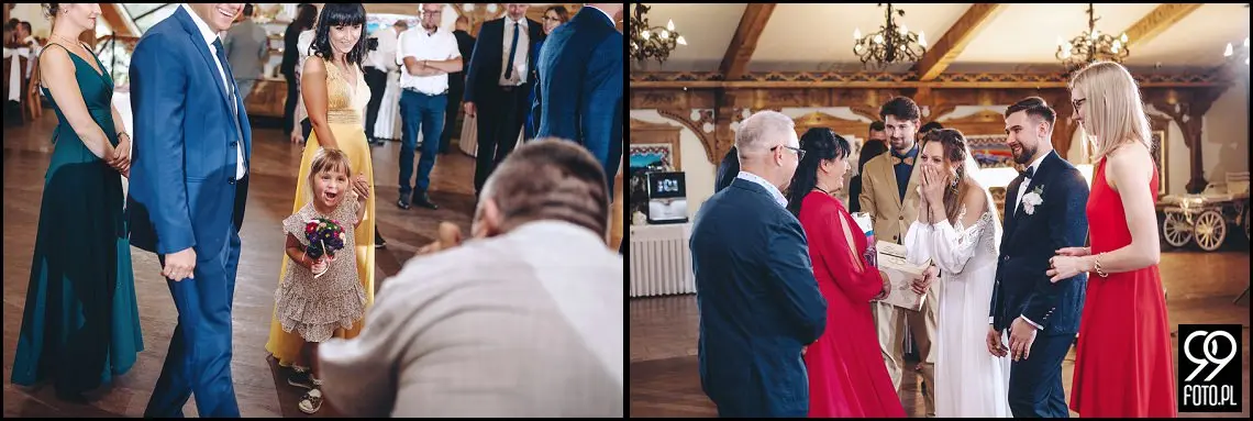 fotograf na wesele Rabka Zdrój, kościół św. Marii Magdaleny w Rabce, sala weselna Kabanos w Spytkowicach