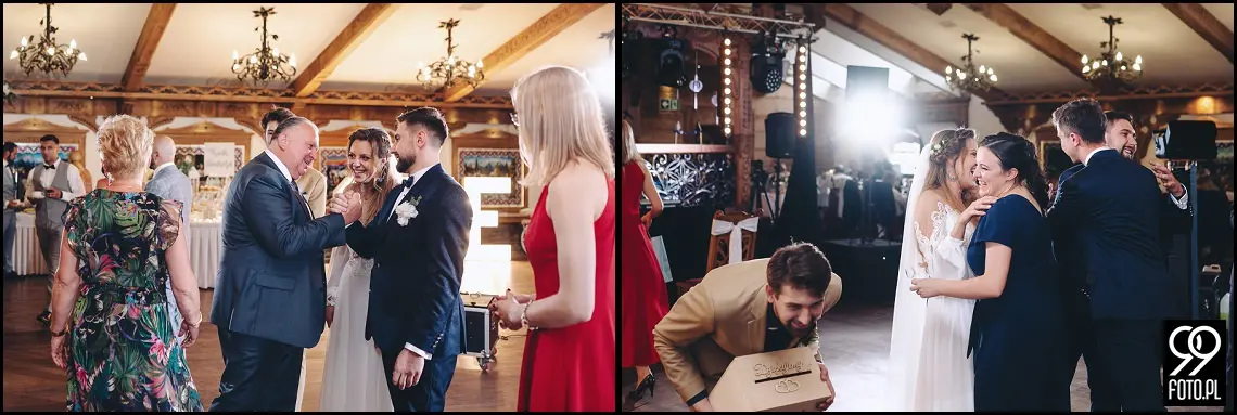 fotograf na wesele Rabka Zdrój, kościół św. Marii Magdaleny w Rabce, sala weselna Kabanos w Spytkowicach