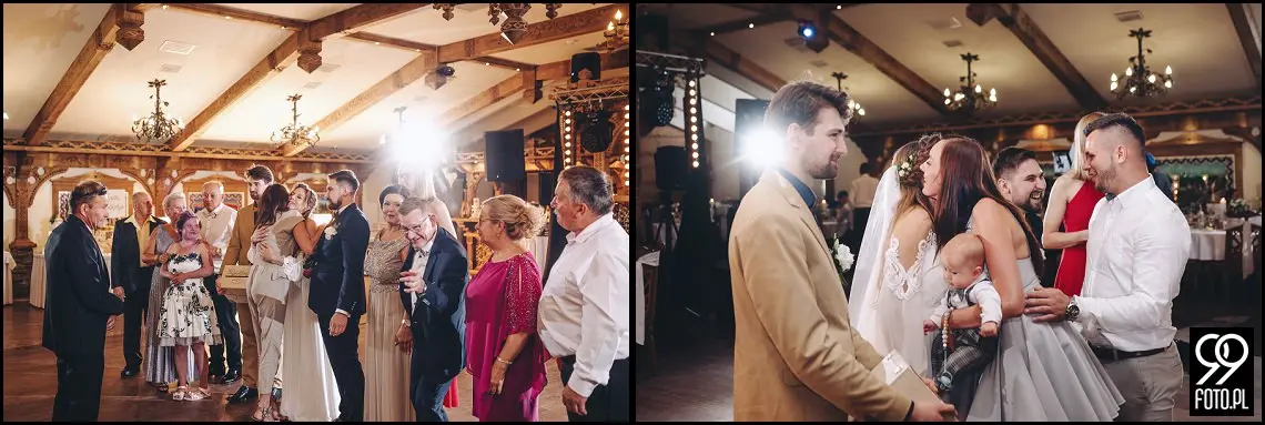 fotograf na wesele Rabka Zdrój, kościół św. Marii Magdaleny w Rabce, sala weselna Kabanos w Spytkowicach