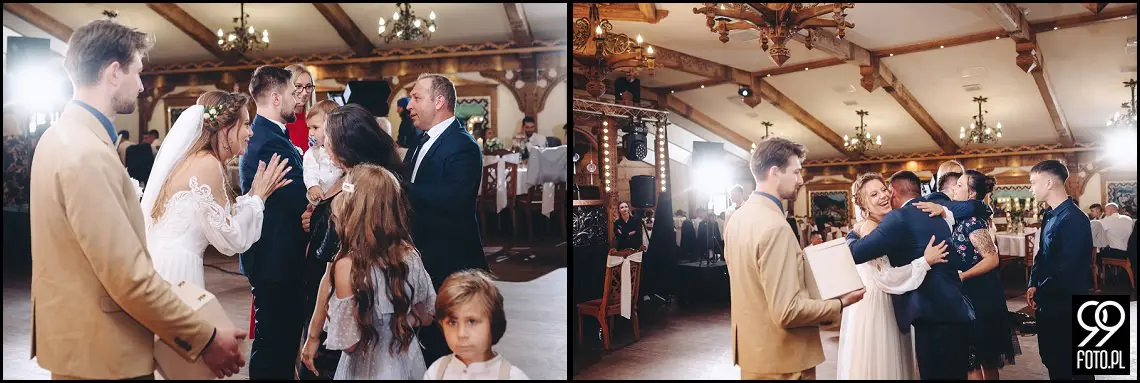 fotograf na wesele Rabka Zdrój, kościół św. Marii Magdaleny w Rabce, sala weselna Kabanos w Spytkowicach