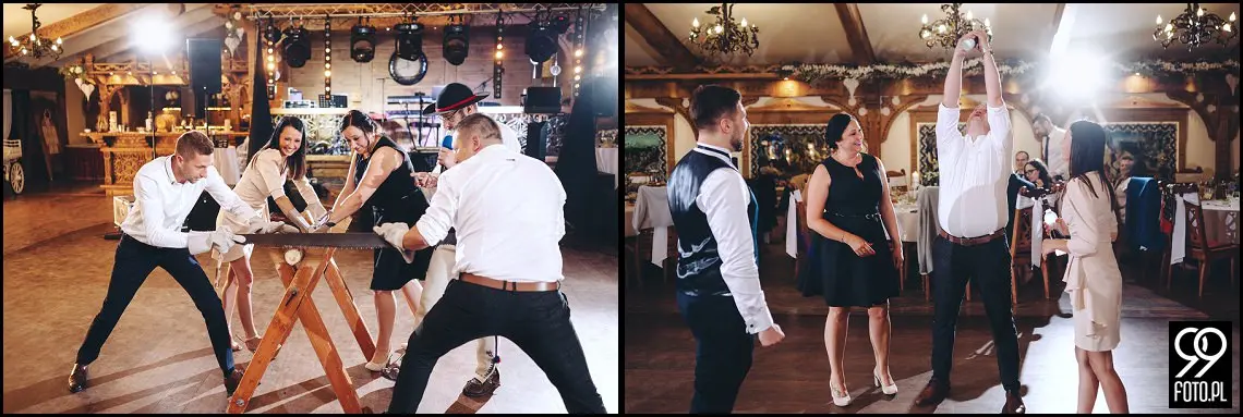 fotograf na wesele Rabka Zdrój, kościół św. Marii Magdaleny w Rabce, sala weselna Kabanos w Spytkowicach