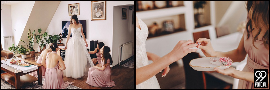 Sala weselna Willa Orchidea, ślub na Podhalu, fotografia ślubna Waksmund