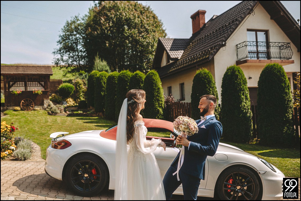 Sala weselna Willa Orchidea, ślub na Podhalu, fotografia ślubna Waksmund