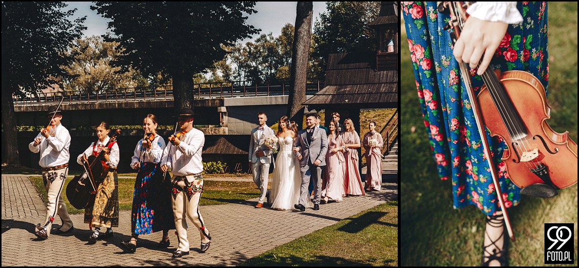 Sala weselna Willa Orchidea, ślub na Podhalu, fotografia ślubna Waksmund