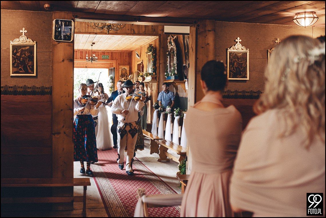 Sala weselna Willa Orchidea, ślub na Podhalu, fotografia ślubna Waksmund