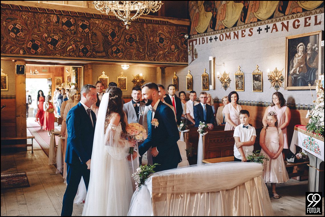 Sala weselna Willa Orchidea, ślub na Podhalu, fotografia ślubna Waksmund