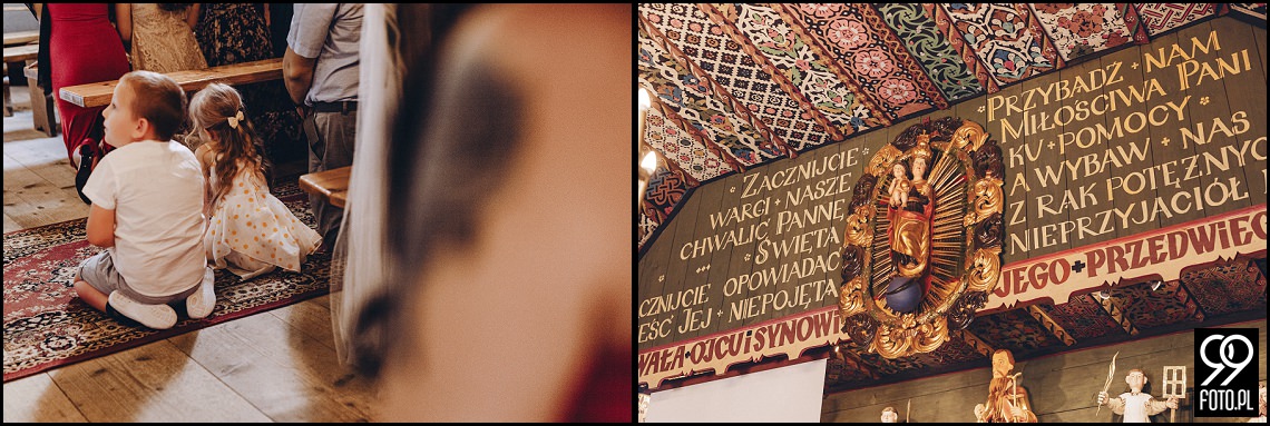 Sala weselna Willa Orchidea, ślub na Podhalu, fotografia ślubna Waksmund