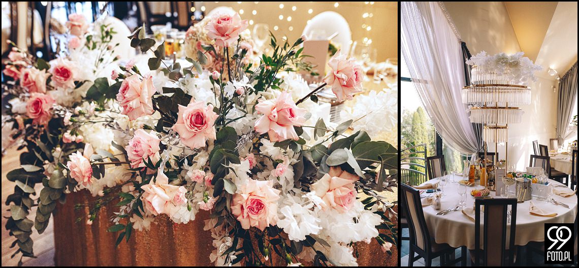 Sala weselna Willa Orchidea, ślub na Podhalu, fotografia ślubna Waksmund