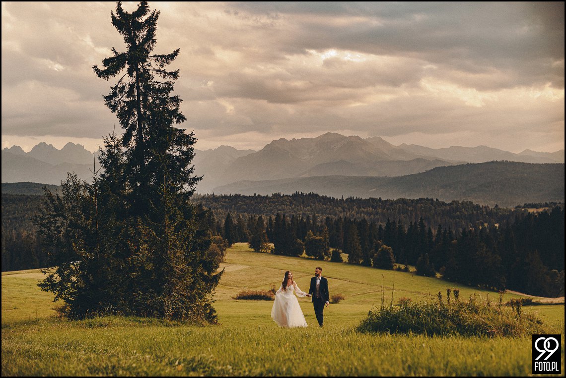 Sala weselna Willa Orchidea, ślub na Podhalu, fotografia ślubna Waksmund