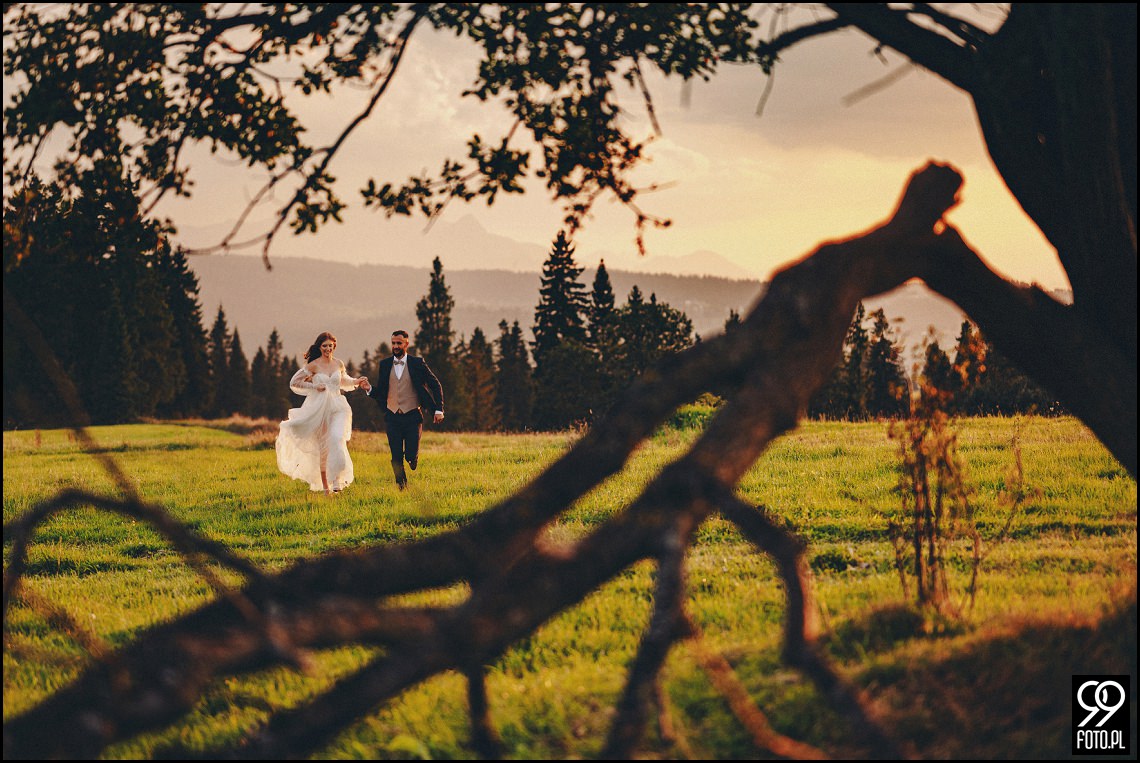 Sala weselna Willa Orchidea, ślub na Podhalu, fotografia ślubna Waksmund