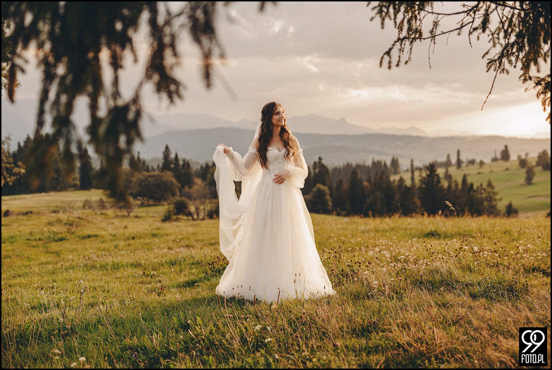Sala weselna Willa Orchidea, ślub na Podhalu, fotografia ślubna Waksmund